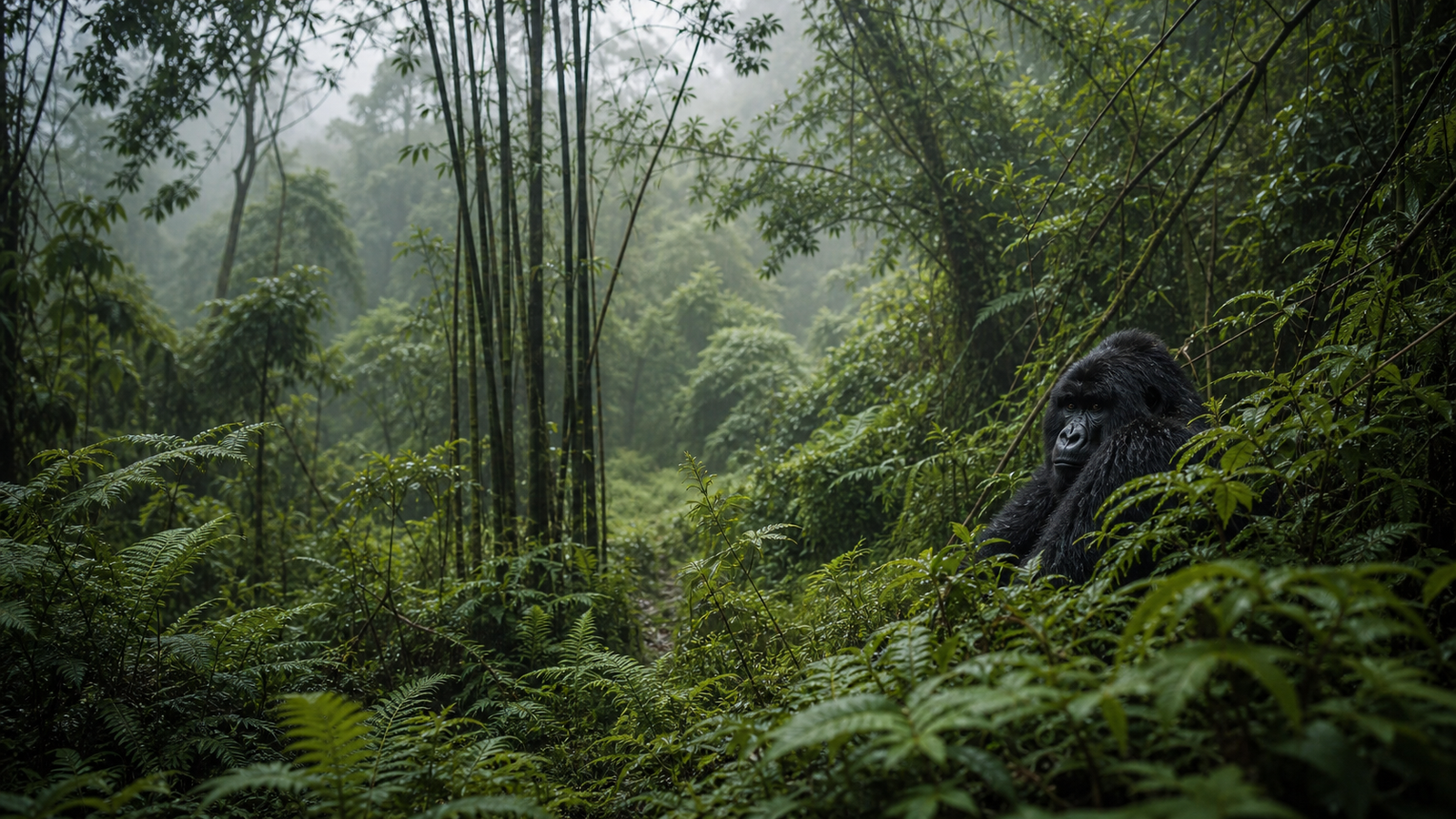 Gorilla trekking near Palenque